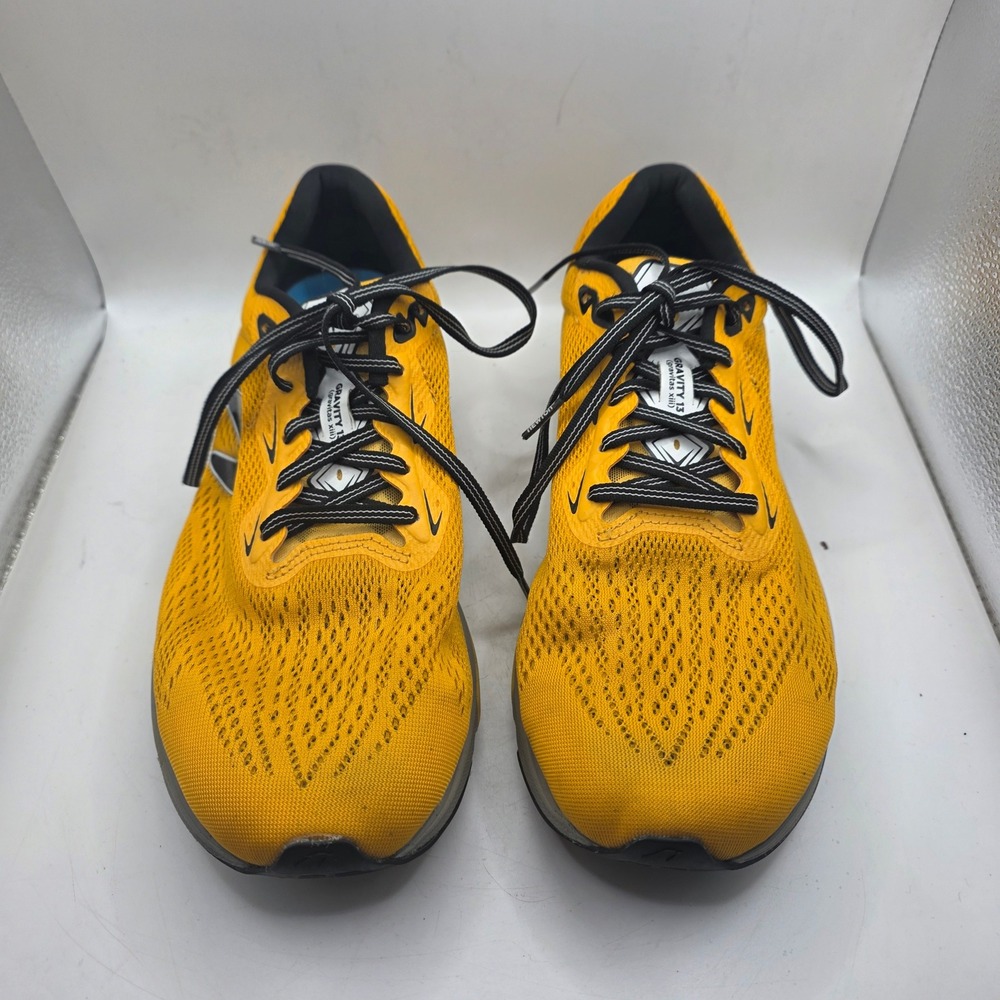 Newton Gravity 13 Mens Running Shoes Size 10.5 Yellow Black Gravity XIII Sneaker